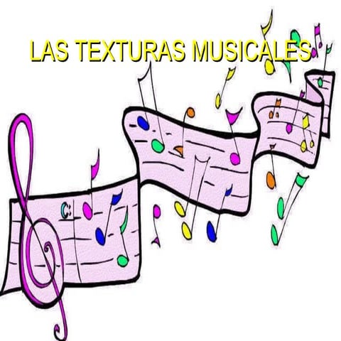 Las texturas musicales