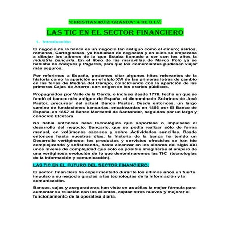 Las tic en el sector financiero christian ruiz granda 4 div