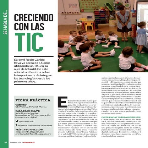 Las tic en infantil educación 3 0 numero 13