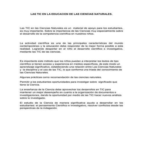 Ciencias naturales de la mano con las tic en quinto grado de primaria y ...