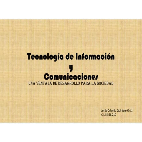 Tecnologias de Informacion y Comunicaciones