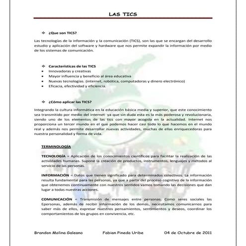 Las tics ...