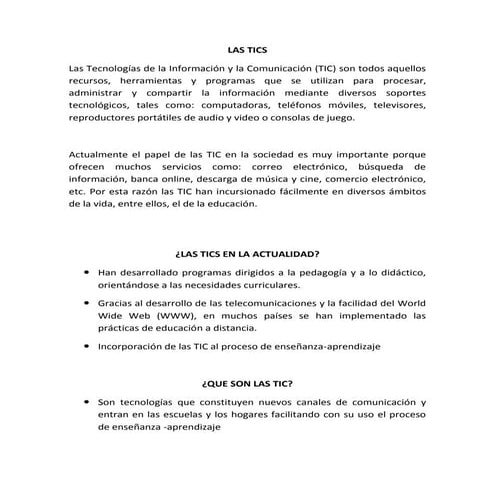 Las tics