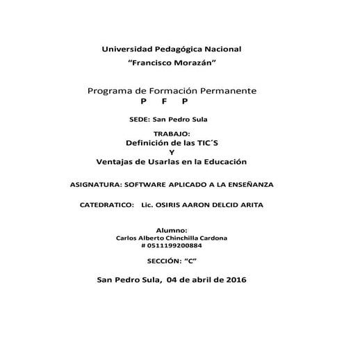 Las tics carlos chinchilla