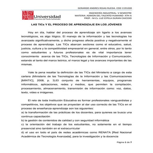 Las tic´s (su importancia)