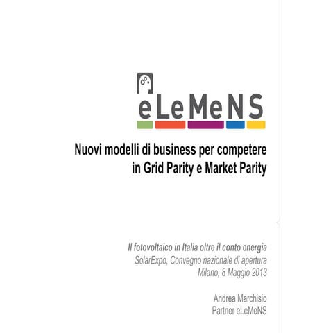 Last modelli di business pv