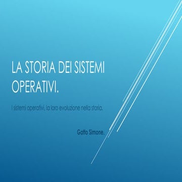 La storia dei sistemi operativi