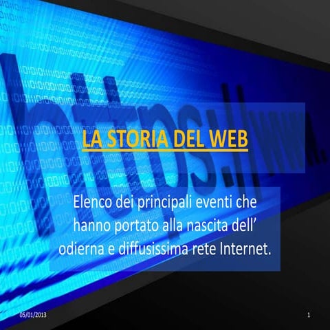 La storia del web