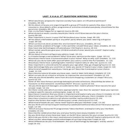 Last pau writing topics | DOCX