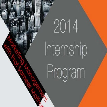 Summer internship with Prof Sameer Mathur