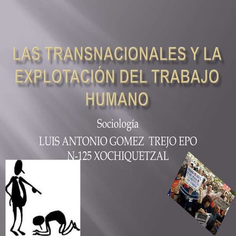 Explotacion laboral y extraccion de excedentes | PDF
