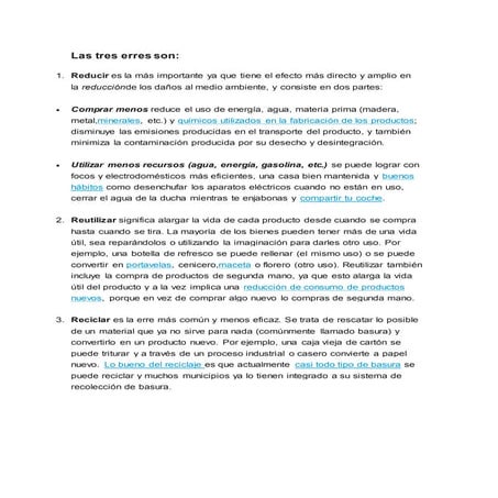 Las tres erres 