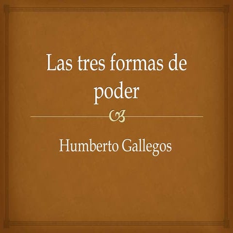 EL PODER: Características y definiciones | PPTX
