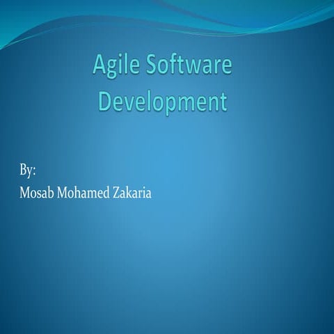Agile software development | PPT