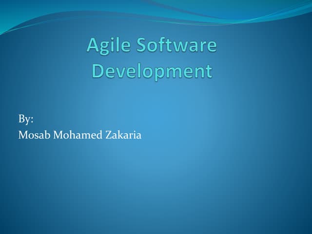 Agile Software Development