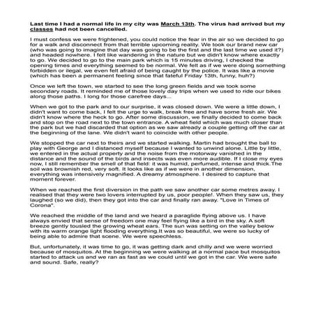 Last time i had a normal life | PDF