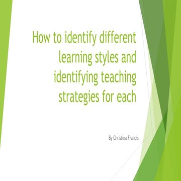 VAK Learning styles