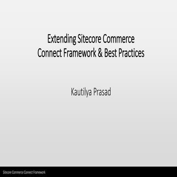 Extending Sitecore Commerce Connect