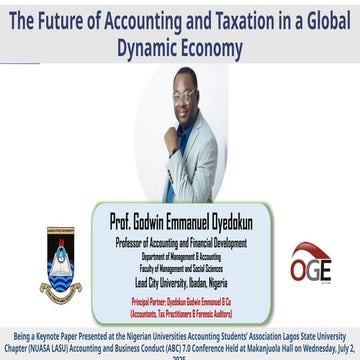 LASU The Future of Accounting and Taxation in a Global Dynamic Economy - Prof...