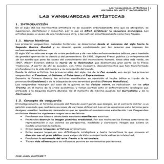 Las vanguardias artísticas