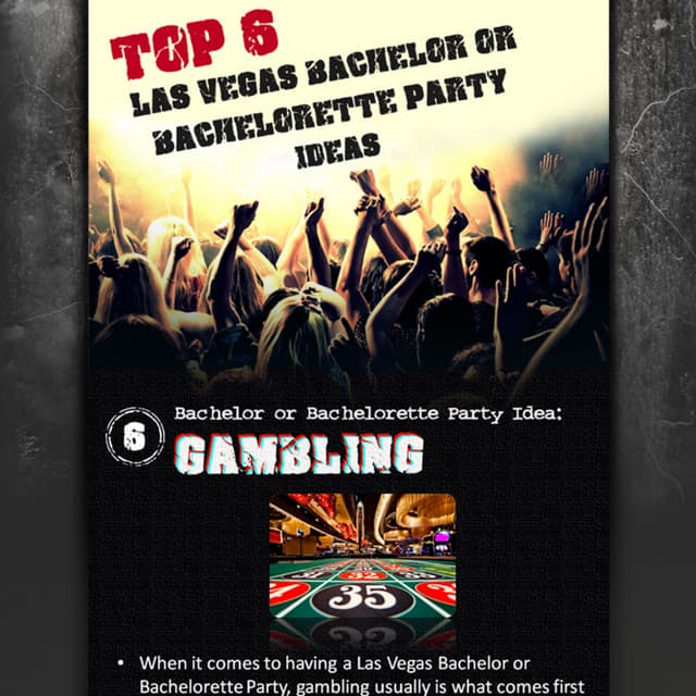 Las Vegas Bachelor or Bachelorette Party Ideas