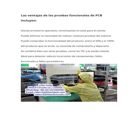 Las ventajas de las pruebas funcionales de PCB incluyen.doc