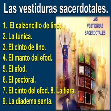 Las vestiduras sacerdotales