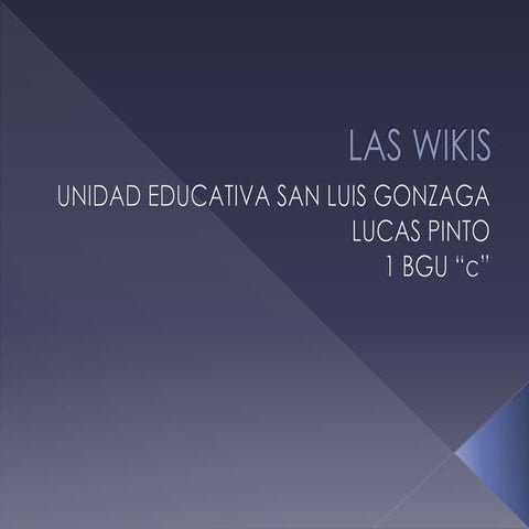 Las wikis y su contenido