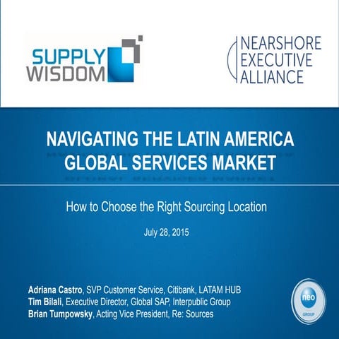 Selecting a Sourcing Location in Latin America