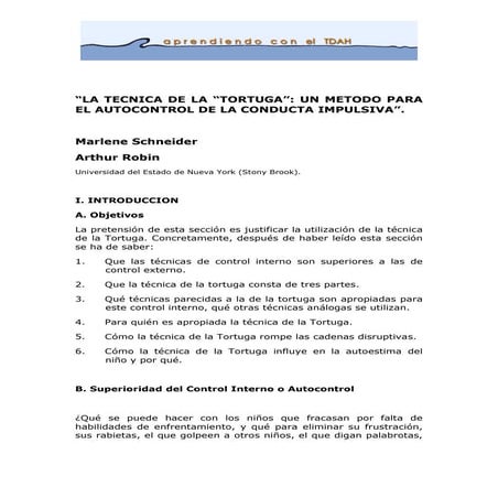 La Técnica de la Tortuga en Curso de Relajación para Docentes