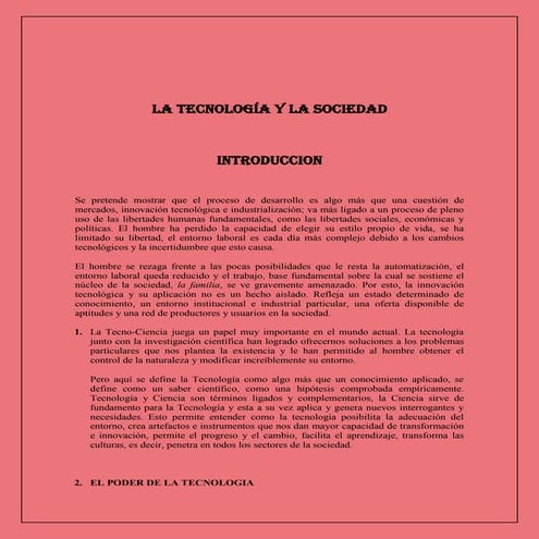 La tecnol..