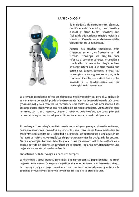 La tecnología