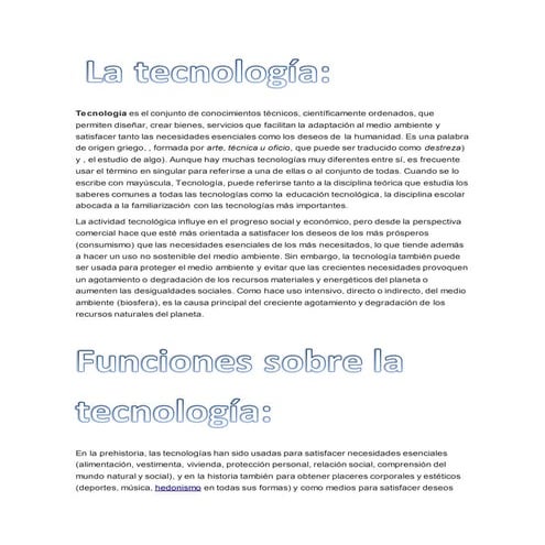 ¿ Algo sobre La tecnologia?