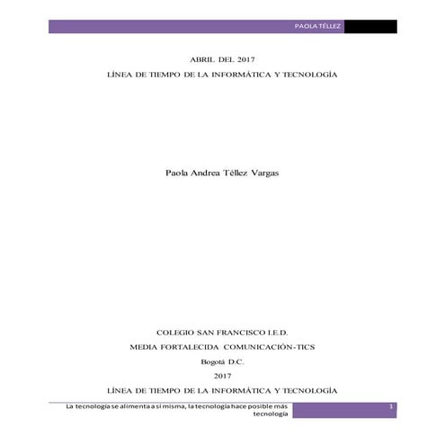 La tecnologia e informatica