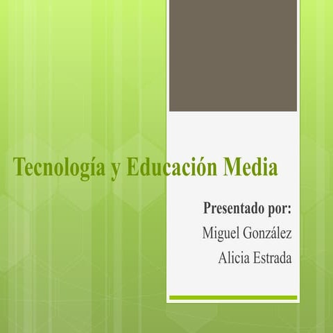 La tecnologia y educacion