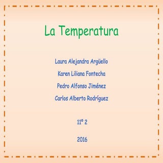 La temperatura