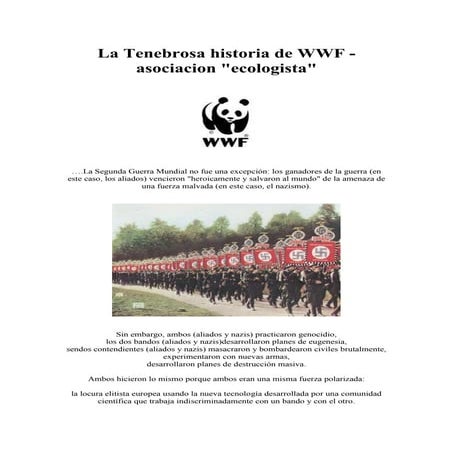 La tenebrosa historia de wwf