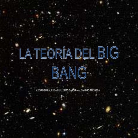 La teoría del big bang 