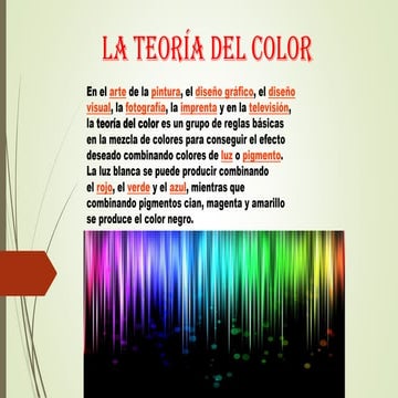 La teoría del color
