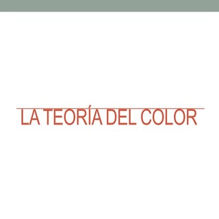 La teoría del color marco vega