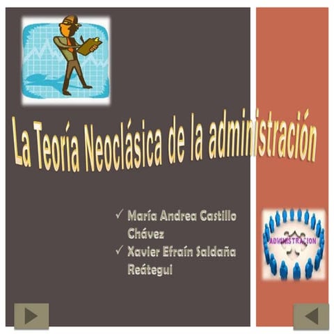 La teoría neoclásica de la administración