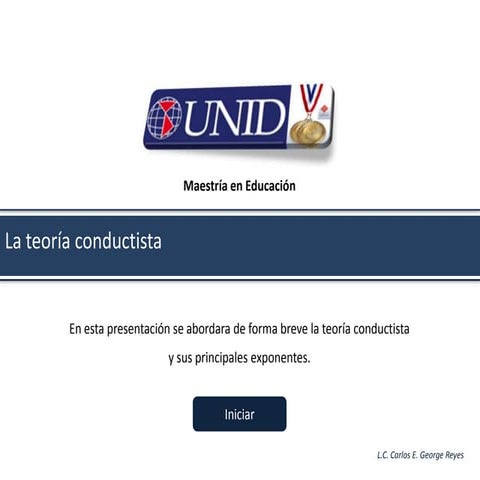 La teoria conductista