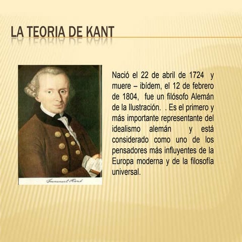 La teoria de kant