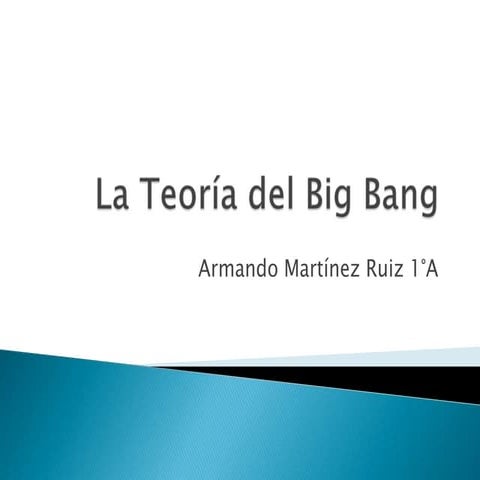 La teoria del big bang