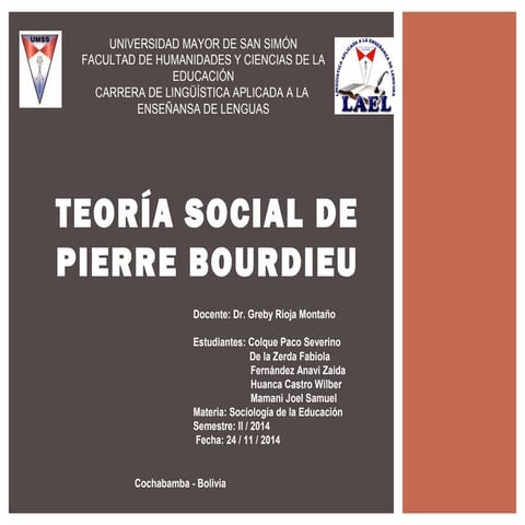 La teoria  social de pierre bourdieu