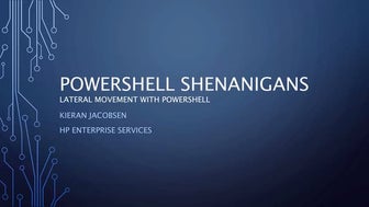 Lateral Movement with PowerShell