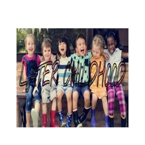 LATER CHILDHOOD.power point presentation