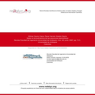 La termodinamica de las soluciones ...