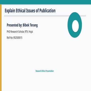 Philosophy of ethics and Publication ethics | PPTX