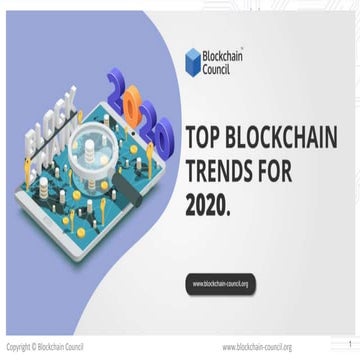 Latest blockchain trends you should know in 2020
